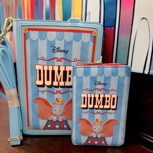 Dumbo Book Convertible Crossbody Bag and Book Series Ziparound Wallet